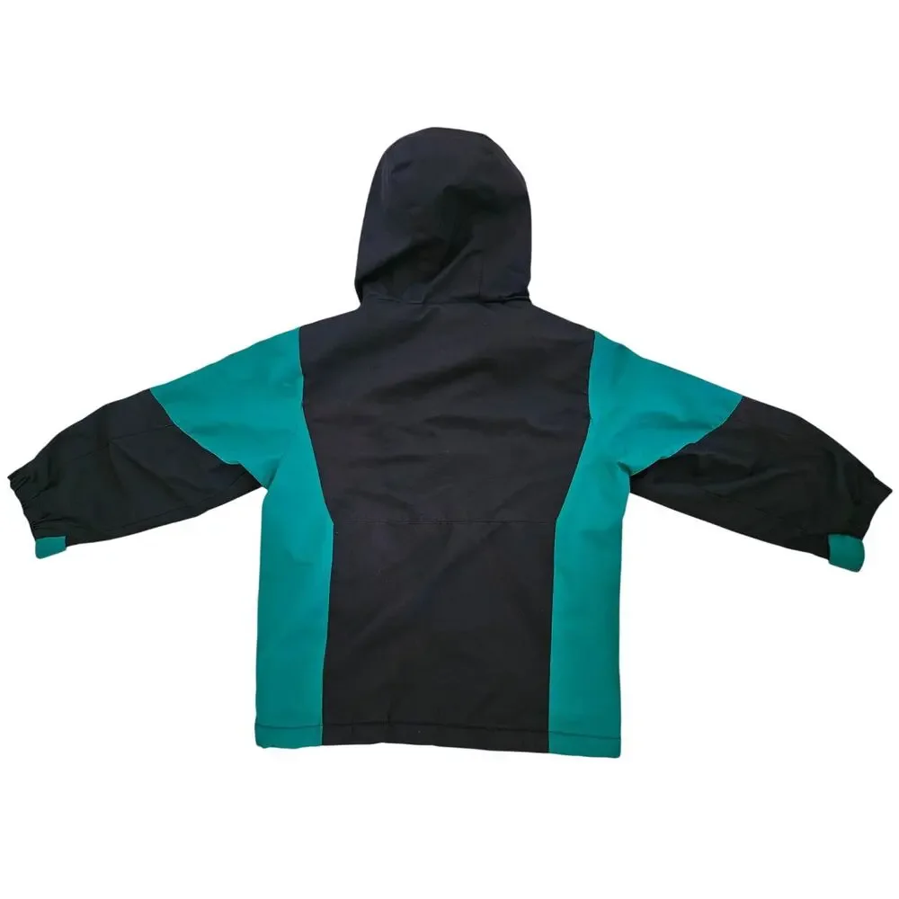 SwissTech Boys Black and Green Winter Jacket Fleece Lined Winter Coat XL (14-16)